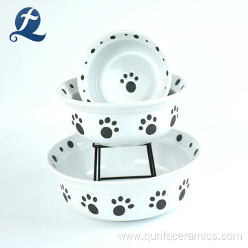 Custom feeding portable drinking water dog bowl ceramic